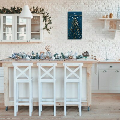 Relógio de parede Vertical-Árvore de Natal para as férias de Natal