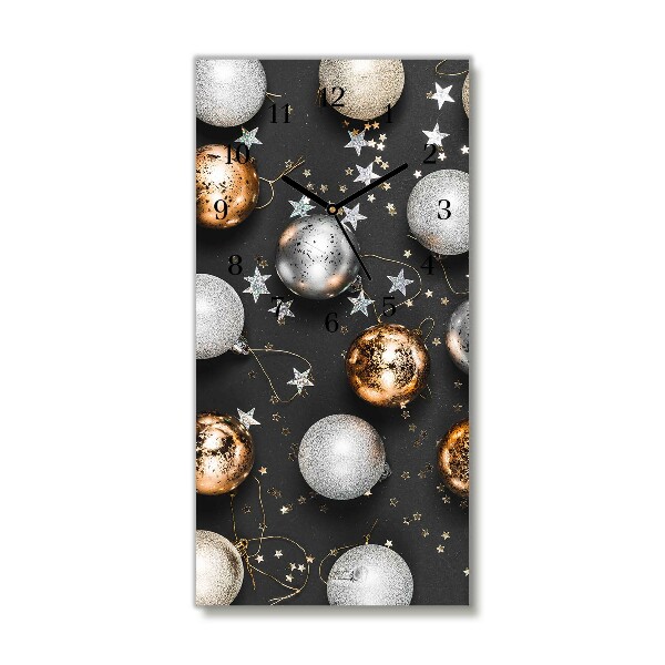 Relógio de parede Vertical-Decorações de bolas de Natal