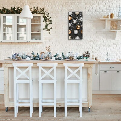 Relógio de parede Vertical-Decorações de bolas de Natal