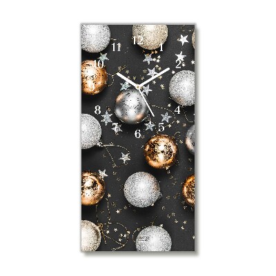 Relógio de parede Vertical-Decorações de bolas de Natal