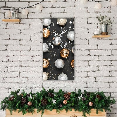 Relógio de parede Vertical-Decorações de bolas de Natal