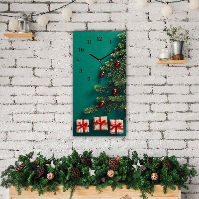Relógio de parede Vertical-Presentes Árvore de Natal Feriados Inverno