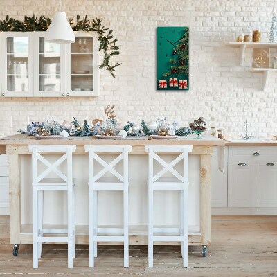 Relógio de parede Vertical-Presentes Árvore de Natal Feriados Inverno