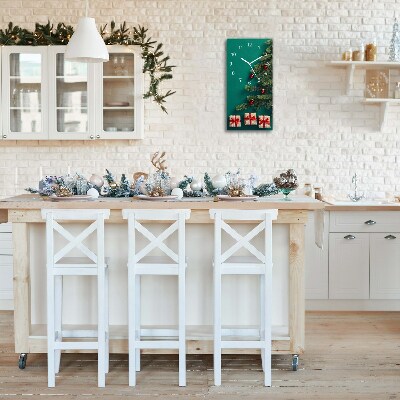 Relógio de parede Vertical-Presentes Árvore de Natal Feriados Inverno