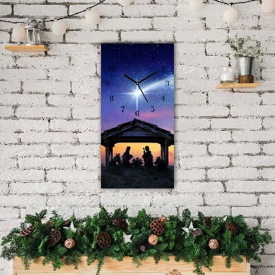 Relógio de parede Vertical-Presépio Jesus