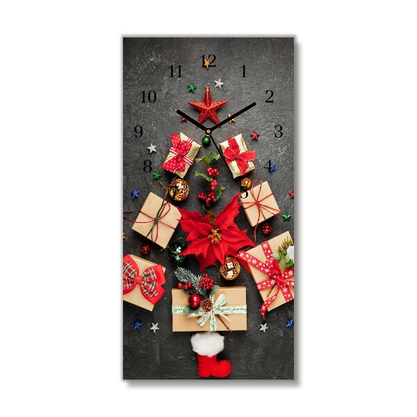 Relógio de parede Vertical-Presentes Árvore de Natal Abstrata