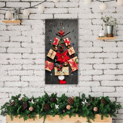 Relógio de parede Vertical-Presentes Árvore de Natal Abstrata