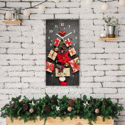 Relógio de parede Vertical-Presentes Árvore de Natal Abstrata