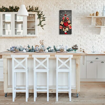 Relógio de parede Vertical-Presentes Árvore de Natal Abstrata