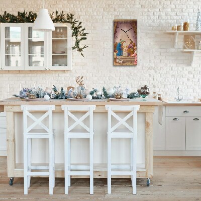 Relógio de parede Vertical-Presépio Jesus