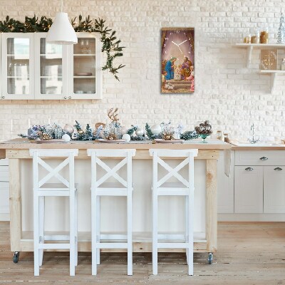 Relógio de parede Vertical-Presépio Jesus