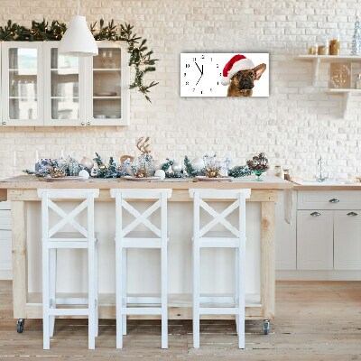 Relógio de parede Níveis-Bulldog Dog Natal