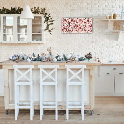 Relógio de parede Níveis-Decoração de Natal com Rena de Inverno