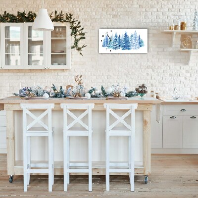 Relógio de parede Níveis-Árvores de Natal Neve Feriados Inverno