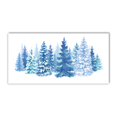 Relógio de parede Níveis-Árvores de Natal Neve Feriados Inverno