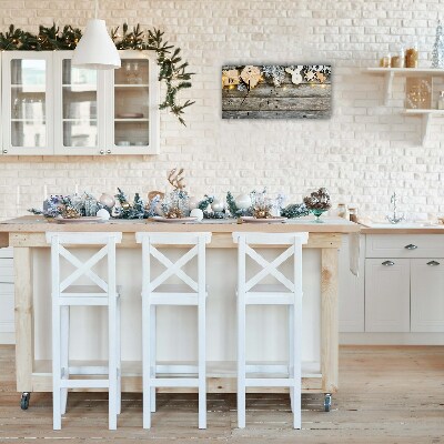 Relógio de parede Níveis-Árvore de Natal, presentes, decoração de feriados