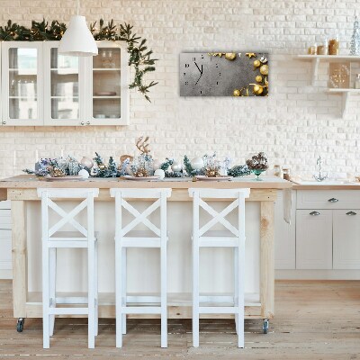 Relógio de parede Níveis-Enfeites de Natal com Estrelas Douradas