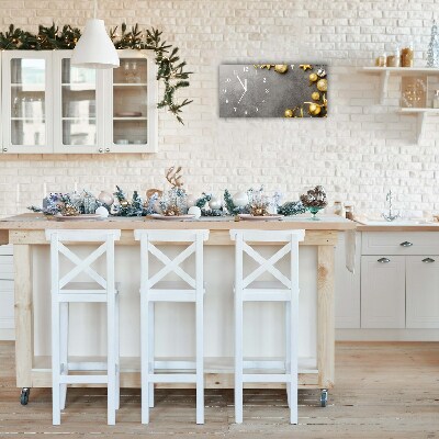 Relógio de parede Níveis-Enfeites de Natal com Estrelas Douradas