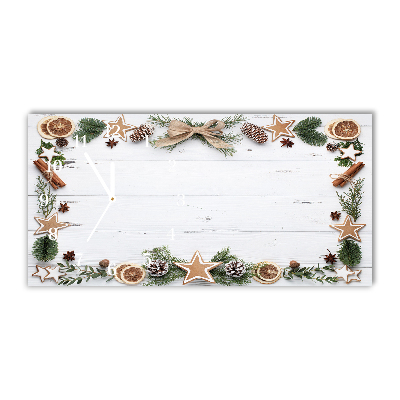 Relógio de parede Níveis-Biscoito de gengibre para as férias de Natal