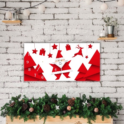 Relógio de parede Níveis-Presentes de Natal do Papai Noel