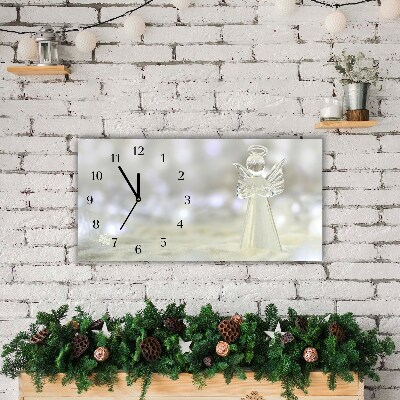 Relógio de parede Níveis-Enfeite de anjo de vidro de Natal