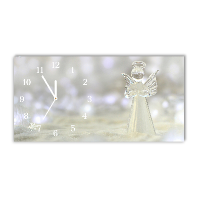 Relógio de parede Níveis-Enfeite de anjo de vidro de Natal