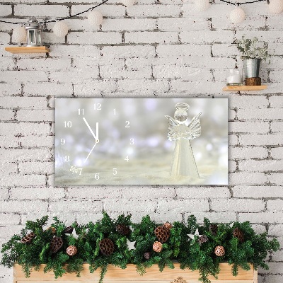 Relógio de parede Níveis-Enfeite de anjo de vidro de Natal