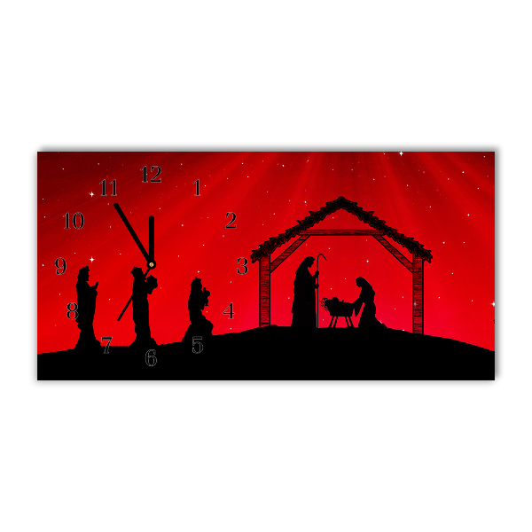 Relógio de parede Níveis-Férias de Natal com Estrelas