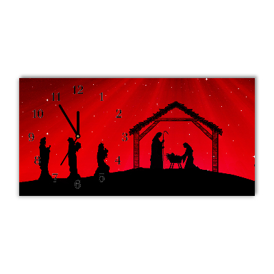 Relógio de parede Níveis-Férias de Natal com Estrelas