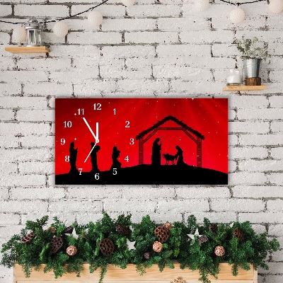 Relógio de parede Níveis-Férias de Natal com Estrelas