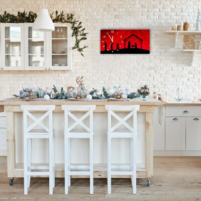 Relógio de parede Níveis-Férias de Natal com Estrelas