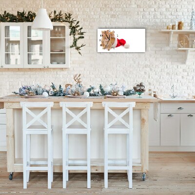 Relógio de parede Níveis-Gatos Natal Papai Noel