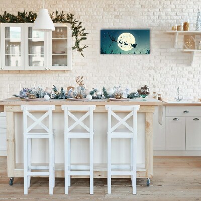 Relógio de parede Níveis-Trenó do Papai Noel de Natal