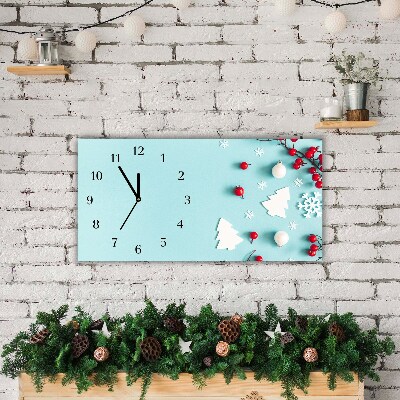 Relógio de parede Níveis-Decorações de floco de neve de Natal