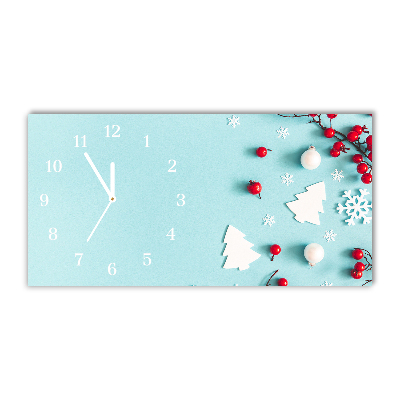 Relógio de parede Níveis-Decorações de floco de neve de Natal