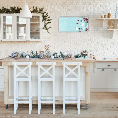 Relógio de parede Níveis-Decorações de floco de neve de Natal