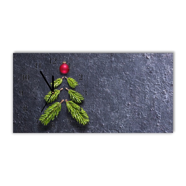 Relógio de parede Níveis-Árvore de Natal abstrata Inverno sagrado