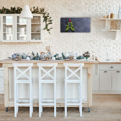 Relógio de parede Níveis-Árvore de Natal abstrata Inverno sagrado