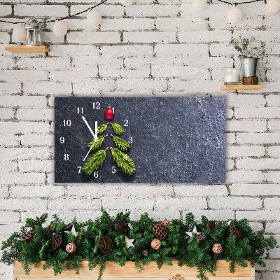 Relógio de parede Níveis-Árvore de Natal abstrata Inverno sagrado