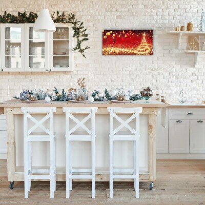 Relógio de parede Níveis-Árvore de Natal abstrata Inverno sagrado