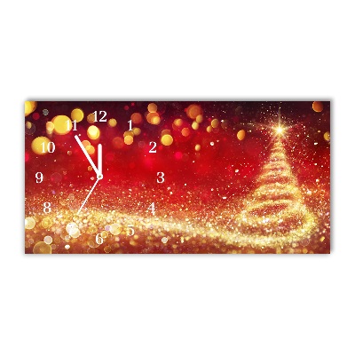 Relógio de parede Níveis-Árvore de Natal abstrata Inverno sagrado