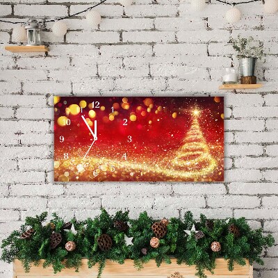 Relógio de parede Níveis-Árvore de Natal abstrata Inverno sagrado