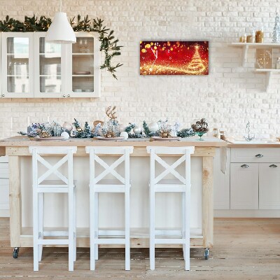 Relógio de parede Níveis-Árvore de Natal abstrata Inverno sagrado