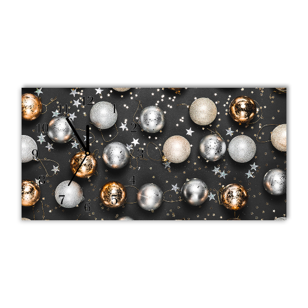 Relógio de parede Níveis-Decorações de bolas de Natal