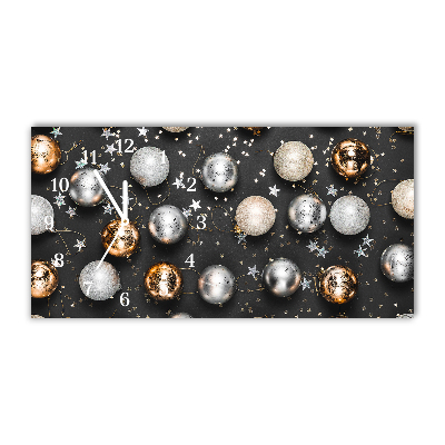 Relógio de parede Níveis-Decorações de bolas de Natal