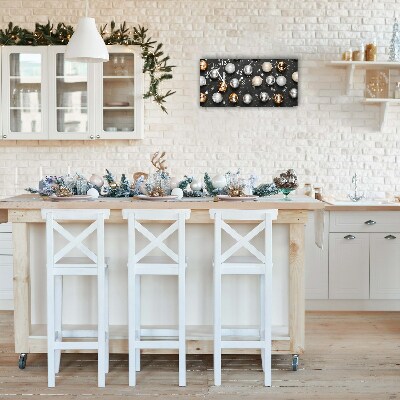 Relógio de parede Níveis-Decorações de bolas de Natal