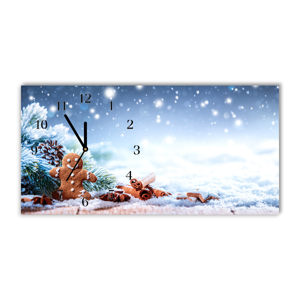 Relógio de parede Níveis-Árvore de Natal de neve de gengibre de Natal