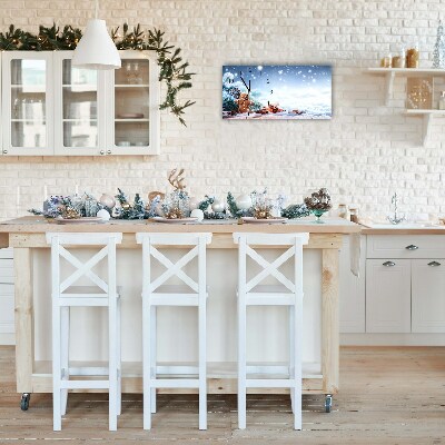 Relógio de parede Níveis-Árvore de Natal de neve de gengibre de Natal