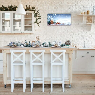 Relógio de parede Níveis-Árvore de Natal de neve de gengibre de Natal