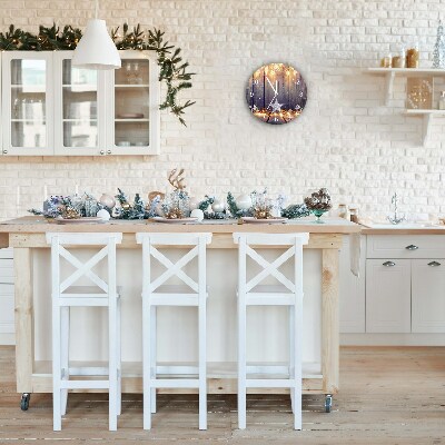 Relógio de parede Redondo-Decorações de Luzes de Natal